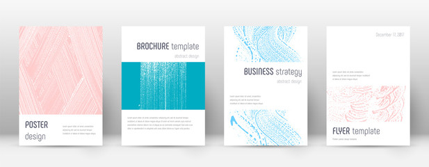 Cover page design template. Minimalistic brochure 