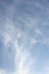Naklejka na ściany i meble fresh clear blue sky with light cloud