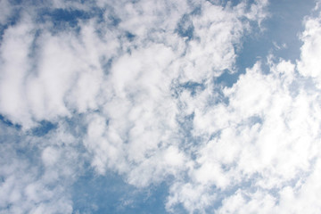fresh clear blue sky with light cloud