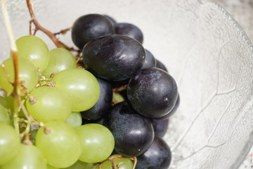 Weintrauben rot und grün