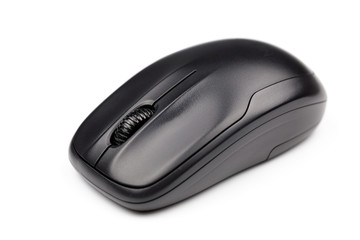 Computer wireless mouse isolated on white background for business, education and technology concept design.