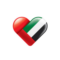 United Arab Emirates flag, vector illustration on a white background