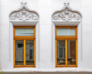 Fototapeta na wymiar art nouveau house windows, Germany