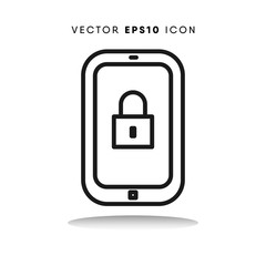 Padlock vector icon