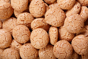 italian biscotti cookies as background