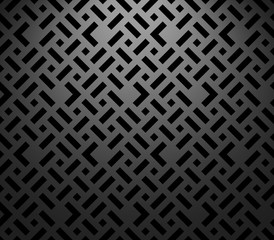 Abstract geometric pattern. A seamless vector background. Black and grey ornament. Graphic modern pattern. Simple lattice graphic design