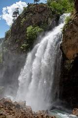 Beautiful Kapuzbasi Waterfall and National park. Kayseri, Turkey.