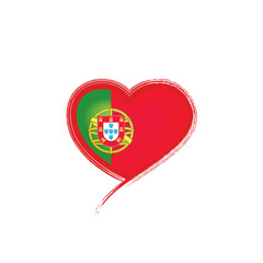 Portugal flag, vector illustration on a white background