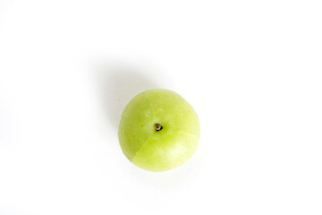 Yugan fruit on white background