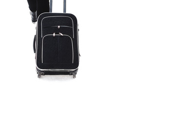 the girl with the black suitcase