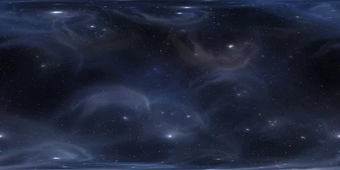 Interstellare Wolke aus Gas und Staub. Tiefer Weltraumhintergrund mit Sternen. Weltraumnebel. Panorama, Umgebung 360 HDRI-Karte. Gleichwinklige Projektion, sphärisches Panorama © Peter Jurik