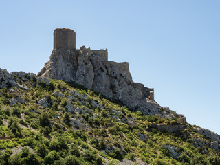 Fototapeta na wymiar Cathar Castle Quéribus