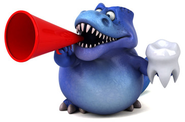 Fun dinosaur - 3D Illustration © Julien Tromeur
