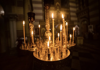 Candles int church