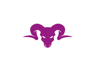 Bighorn Sheep head with angry face