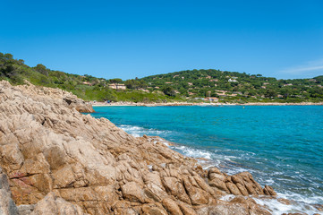Coast at the beach of l&acute;Escalet