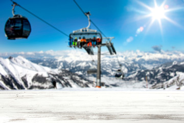 table background and winter time 