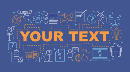 Question word concepts banner