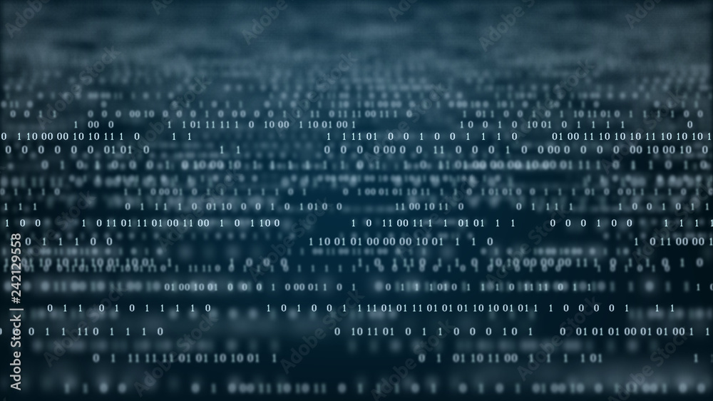 Poster abstract technology binary code.