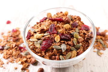 bowl of granola