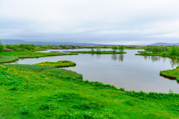 Fototapeta na wymiar Rift valley in Thingvellir