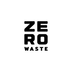 Vector Zero Waste Logo Design Template