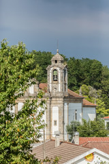 View of church in the countryside