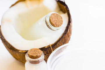 Coconut spa wellness natural skin care concept