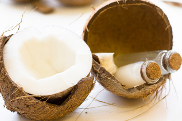 Coconut spa wellness natural skin care concept