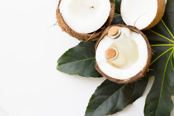 Coconut spa wellness natural skin care concept