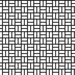 Seamless geometric vector pattern with black and white rectangles.