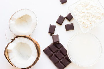 Coconut spa wellness natural skin care concept