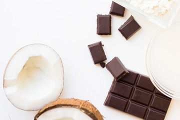 Coconut spa wellness natural skin care concept