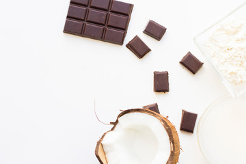 Coconut spa wellness natural skin care concept