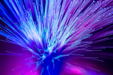 Fiber optics lights abstract background