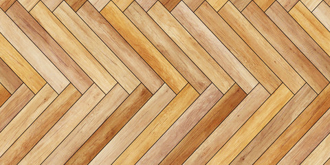 Seamless wood parquet texture horizontal herringbone light brown