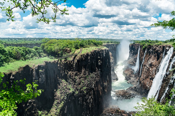 View on waterfalls