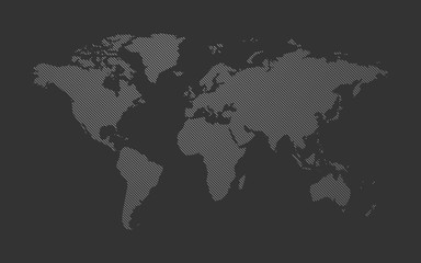 world map composed of rectangle