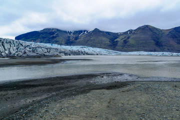 Skaftafellsjokull glacier, south Iceland