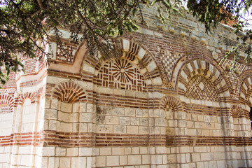 Old church ruin. Ruins of an ancient temple complex in Nessebar. Bulgaria. UNESCO Word Heritage Site.