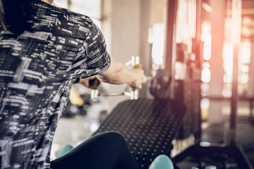 Women exercising at the gym. Health care concept.