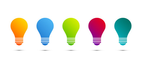 lampadina, idea, colori, creatività, idee © xyz+