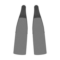 Vector diving flippers.
