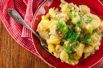 Traditional German potato salad