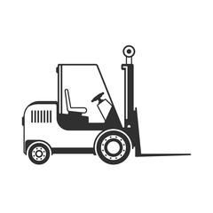 Forklift vector icon.
