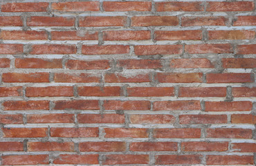 dirty old brown brick wall texture background.