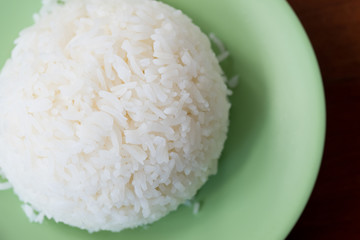 Thai jasmine rice or white rice