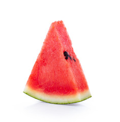 pieces of refreshing watermelon on a white background