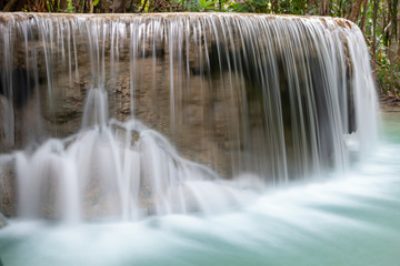 Close up of beautiful waterfall.