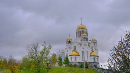 Fototapeta na wymiar The Church on the Blood in Yekaterinburg Russia